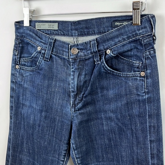 Citizen of‎ Humanity Hutton #251 Stretch High Rise Wide Leg Blue Jeans Size 27 - Picture 6 of 10